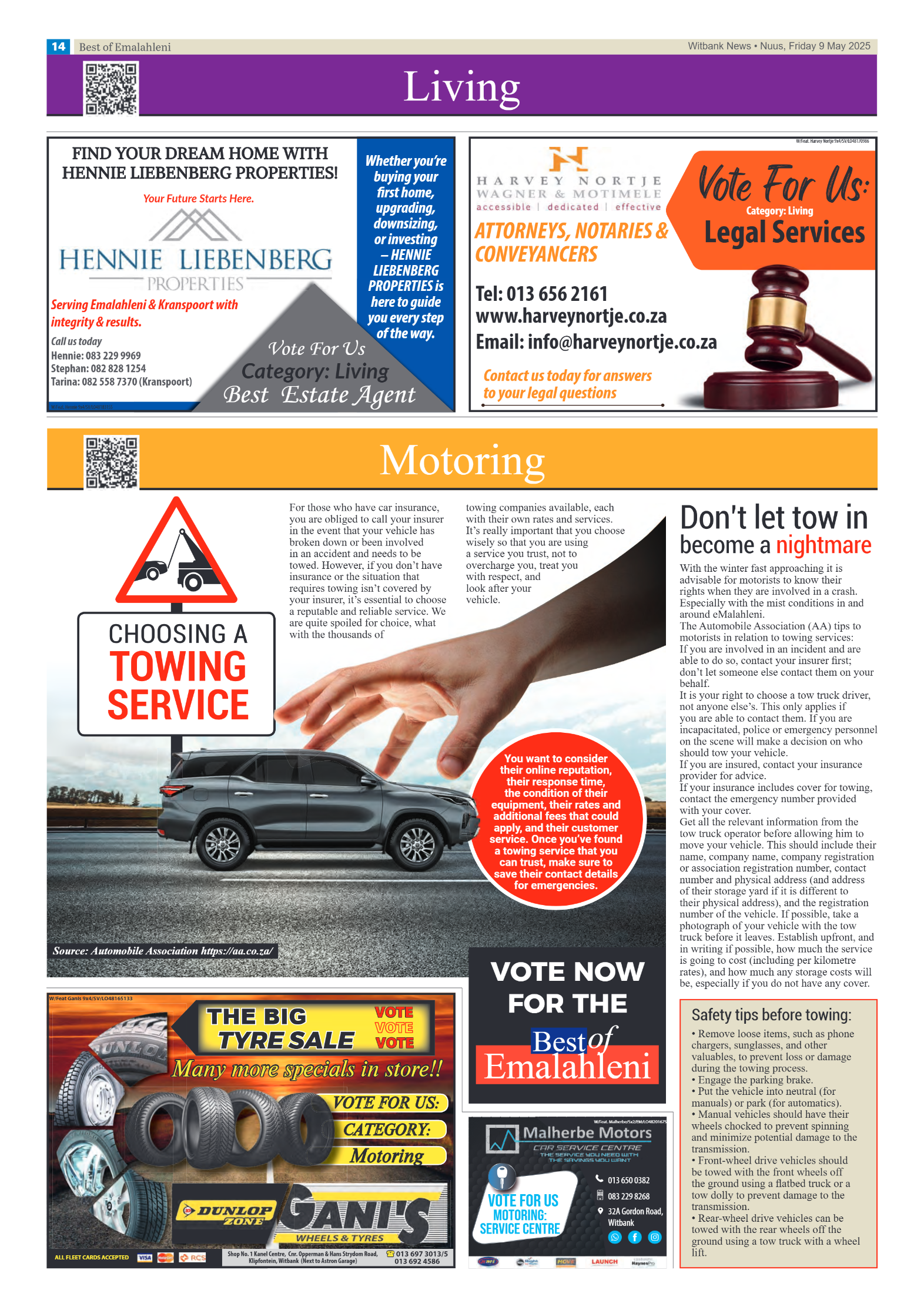 Best of Emalahleni Readers’ Choice Awards nominations 2024 page 14