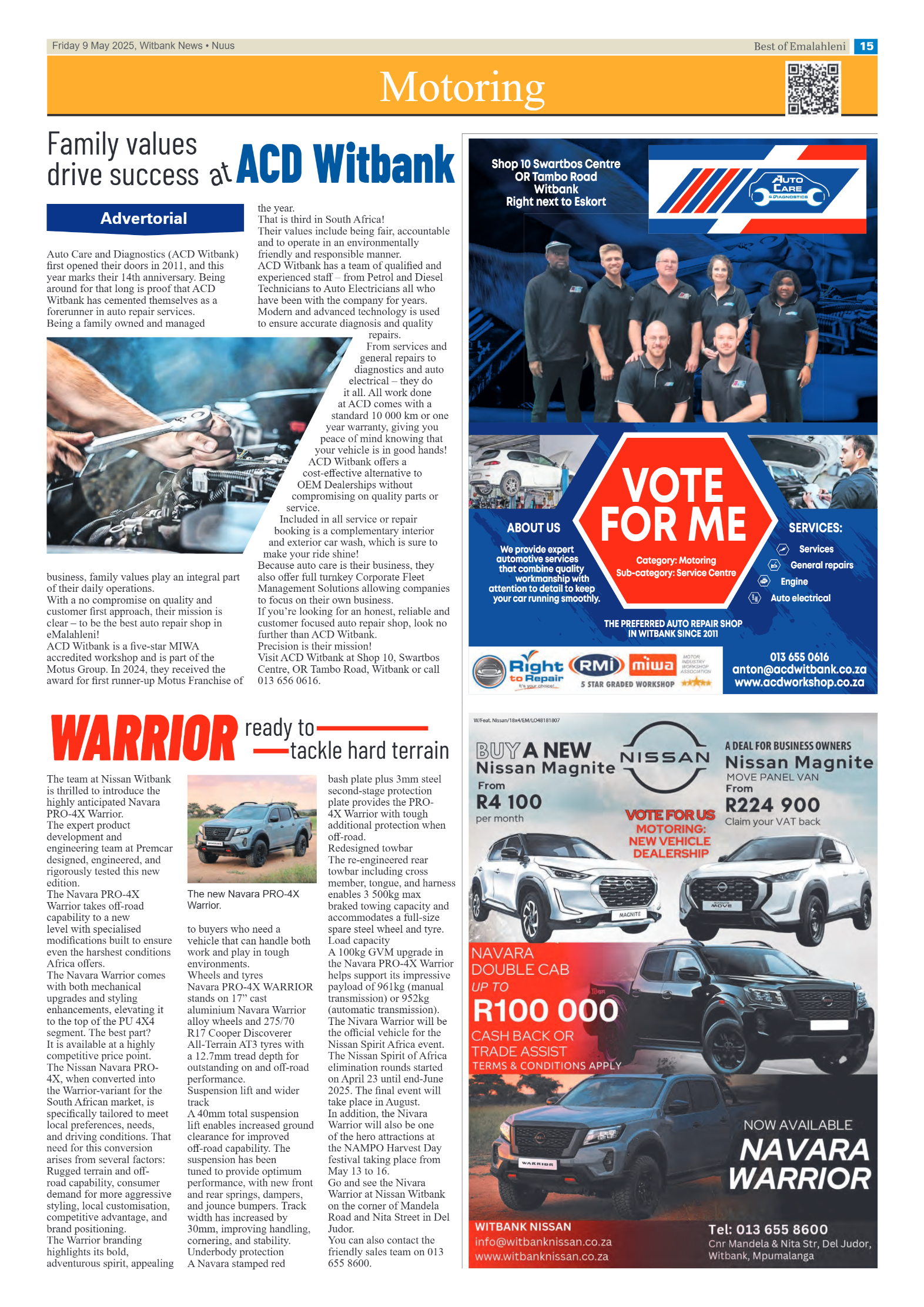 Best of Emalahleni Readers’ Choice Awards nominations 2024 page 15