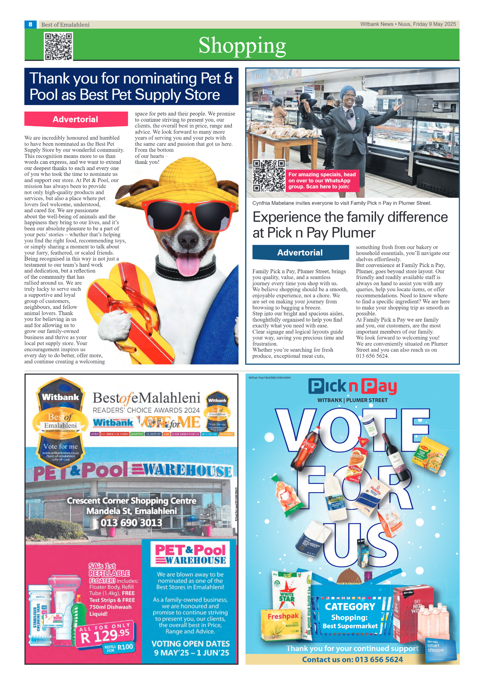 Best of Emalahleni Readers’ Choice Awards nominations 2024 page 8
