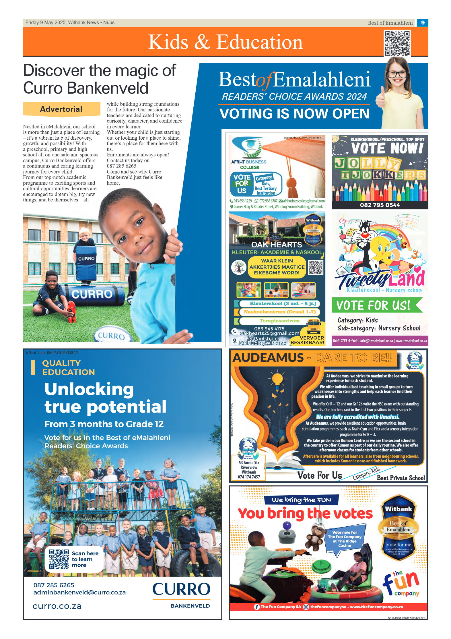 Best of Emalahleni Readers’ Choice Awards nominations 2024 page 9