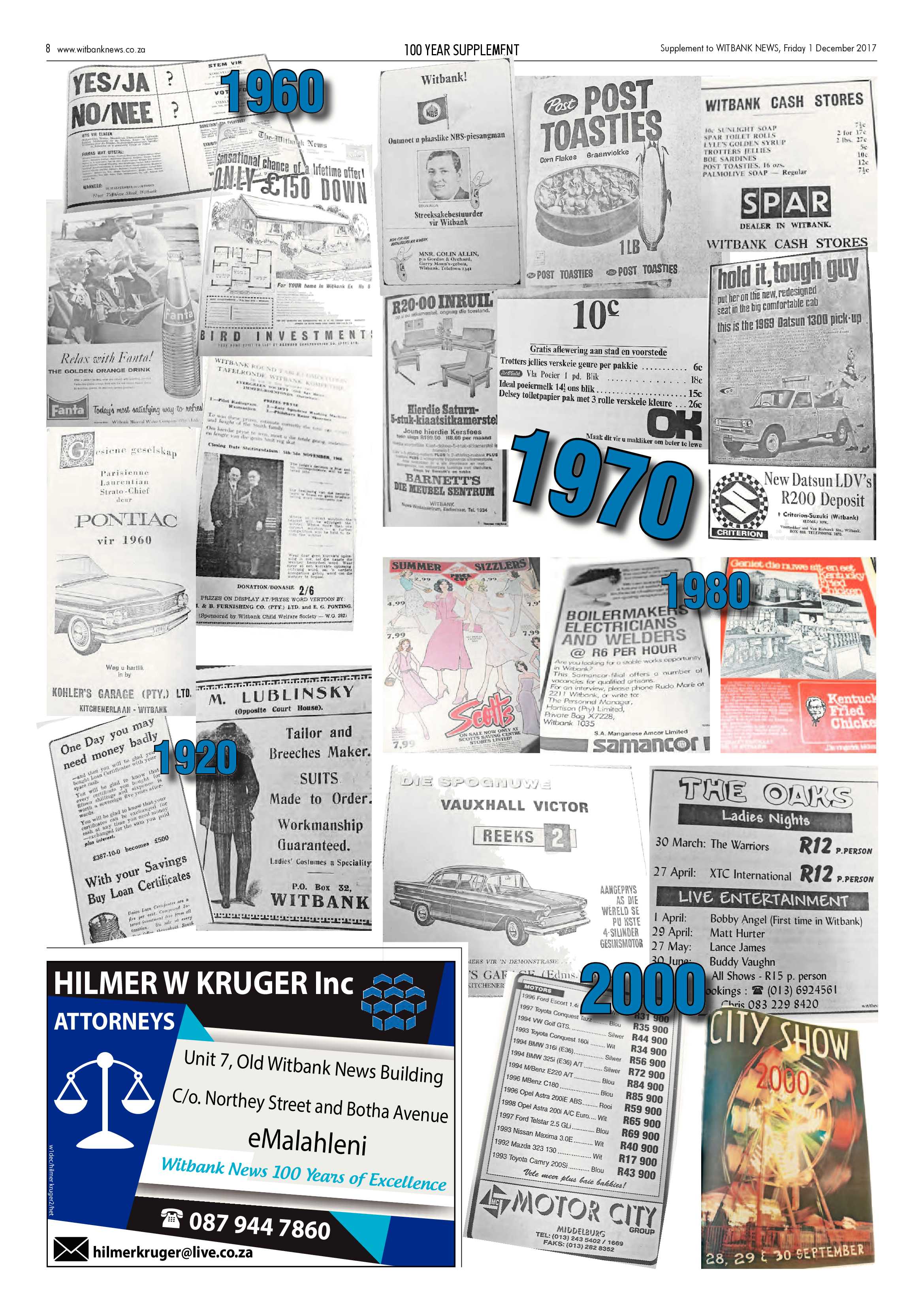 Witbank News 100 Year Supplement page 8